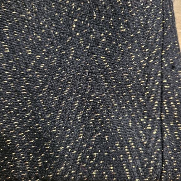 Talbots Black Metallic Tweed Pencil Skirt 14WP Woman Petites Plus Lined Career - Picture 3 of 14